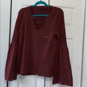 NWOT American Eagle bell sleeve sweater size Large